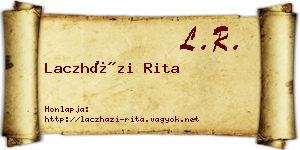 Laczházi Rita névjegykártya